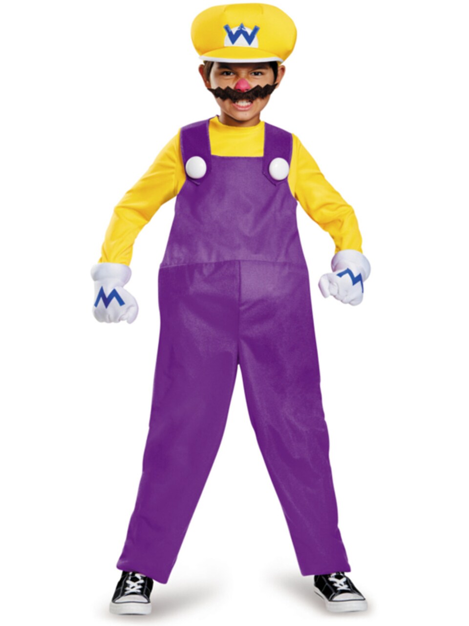 Child's Boys Deluxe Nintendo Super Mario Brothers Wario Costume